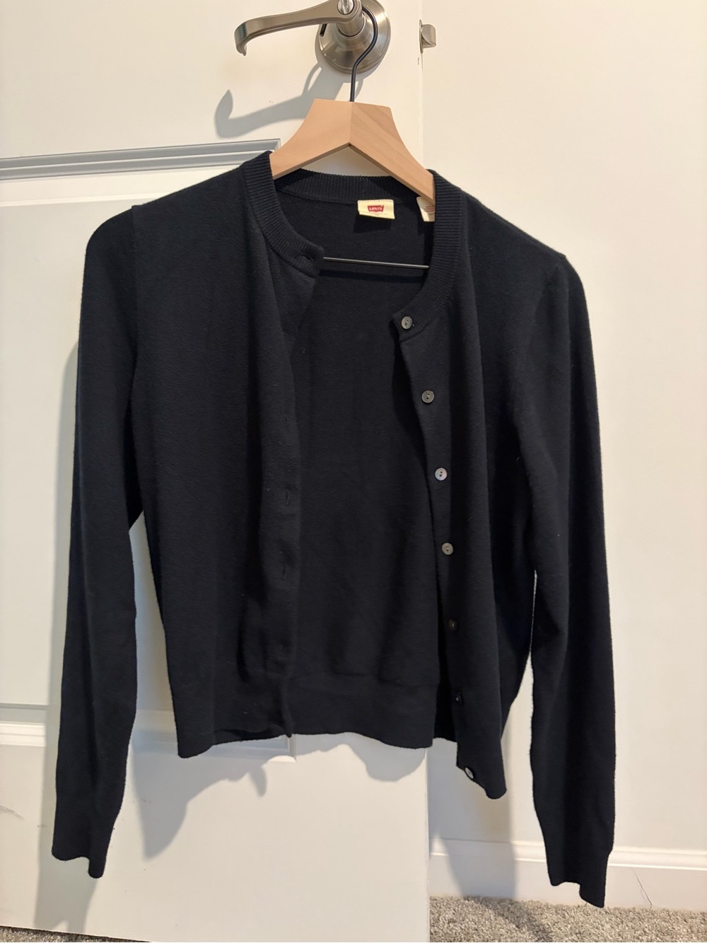 Levi's Women's Black Button-Up Cardigan